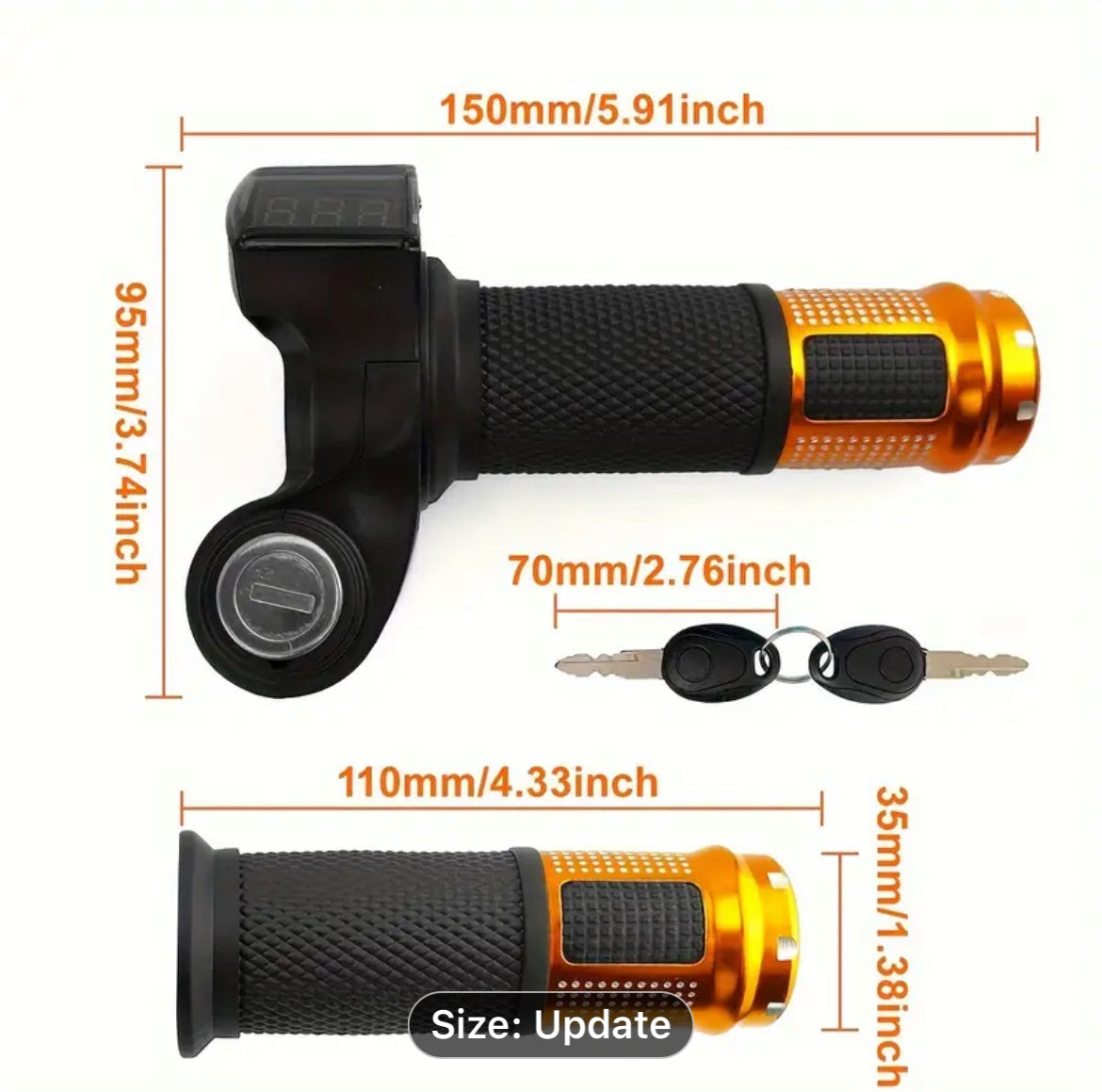 Luxury Key operated throttle